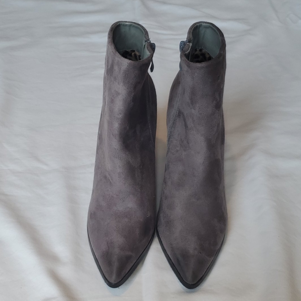 Grey ankle boots